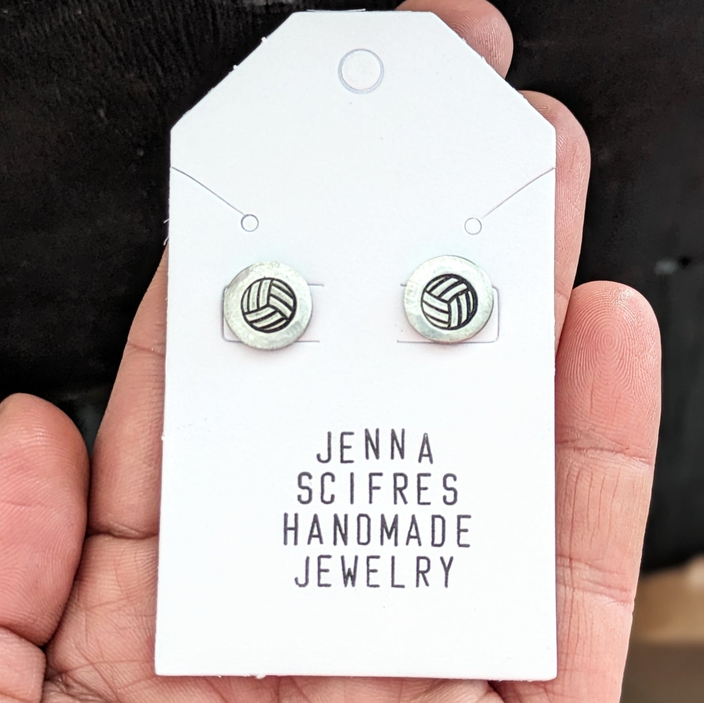 Handmade Sports Earrings, 10mm, Hypoallergenic