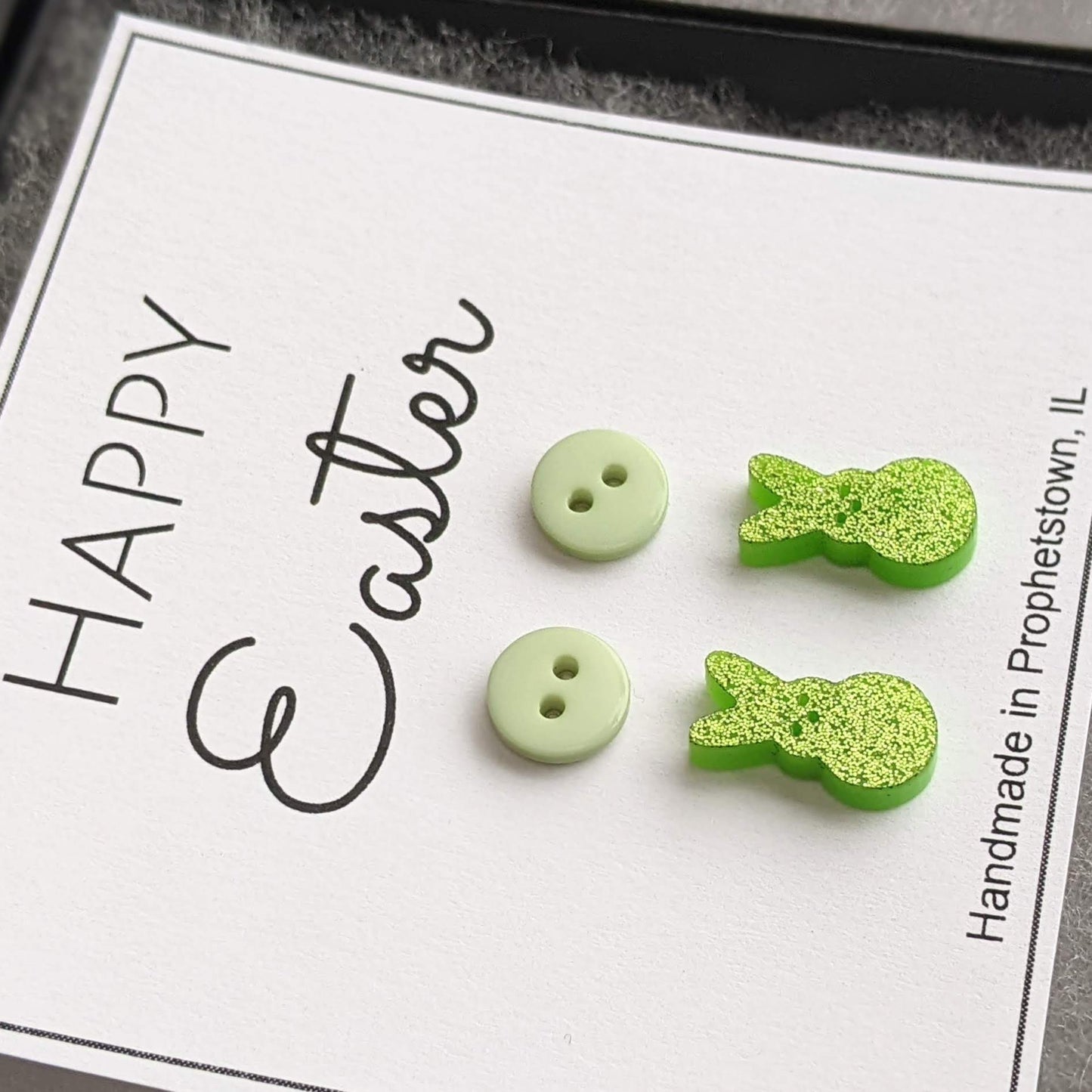 🐰✨ Glitter Bunny Stud Earrings Set – The Perfect Easter Jewelry Gift!