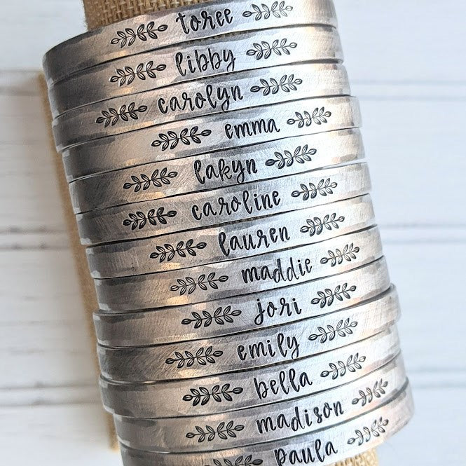 Custom Boho Name Cuff Bracelet