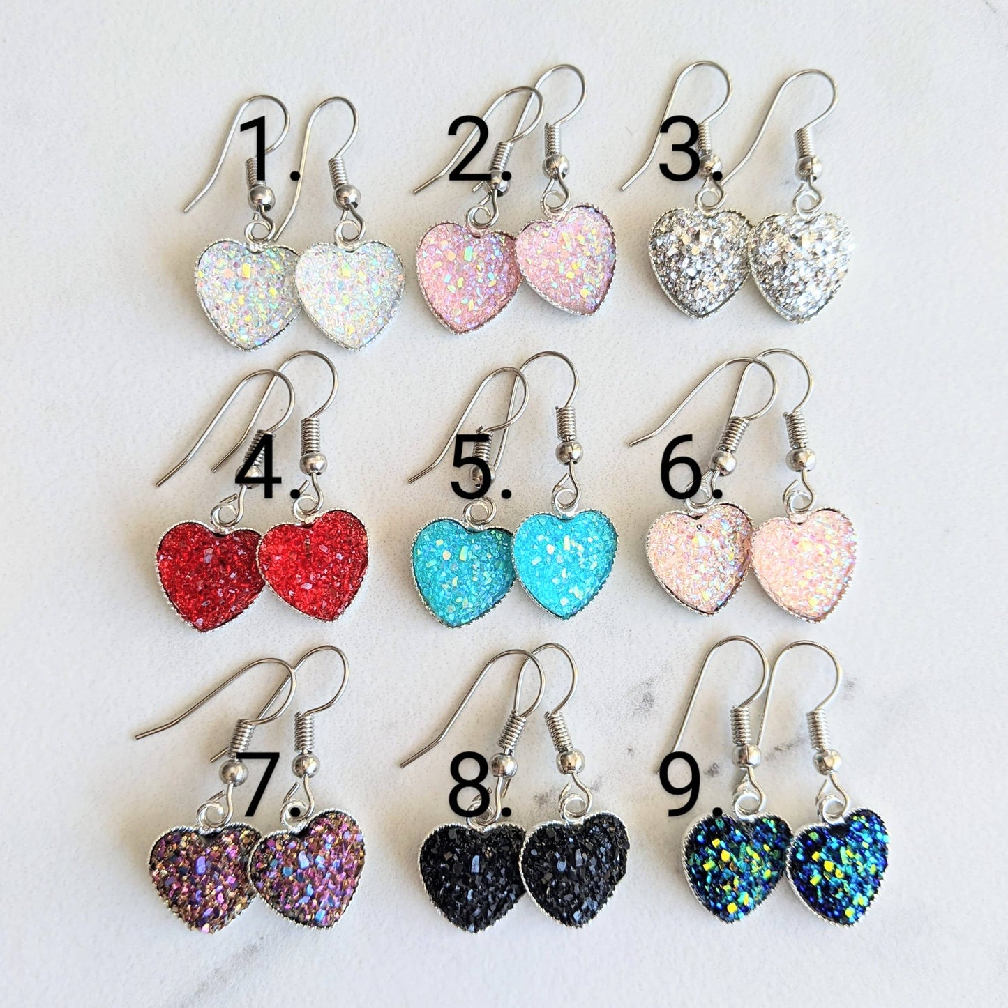 Valentine Heart Dangle Earrings