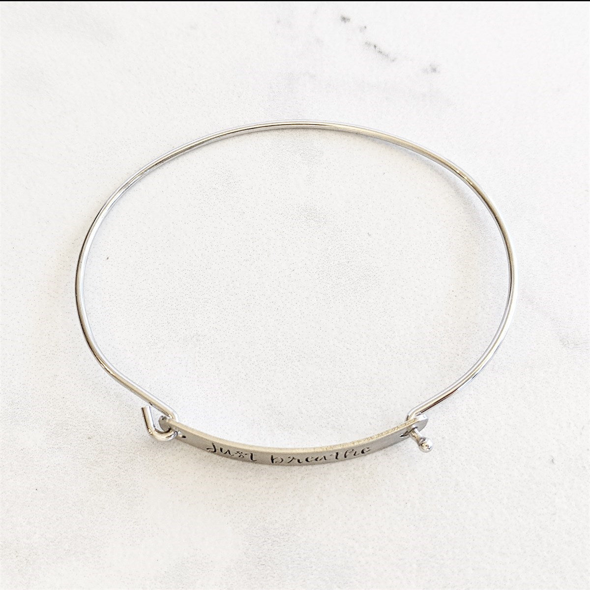 Name Plate Bangle Bracelet