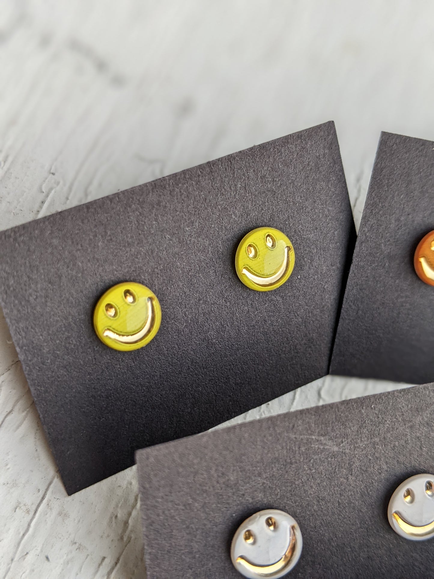 Smiley Face Stud Earring Collection