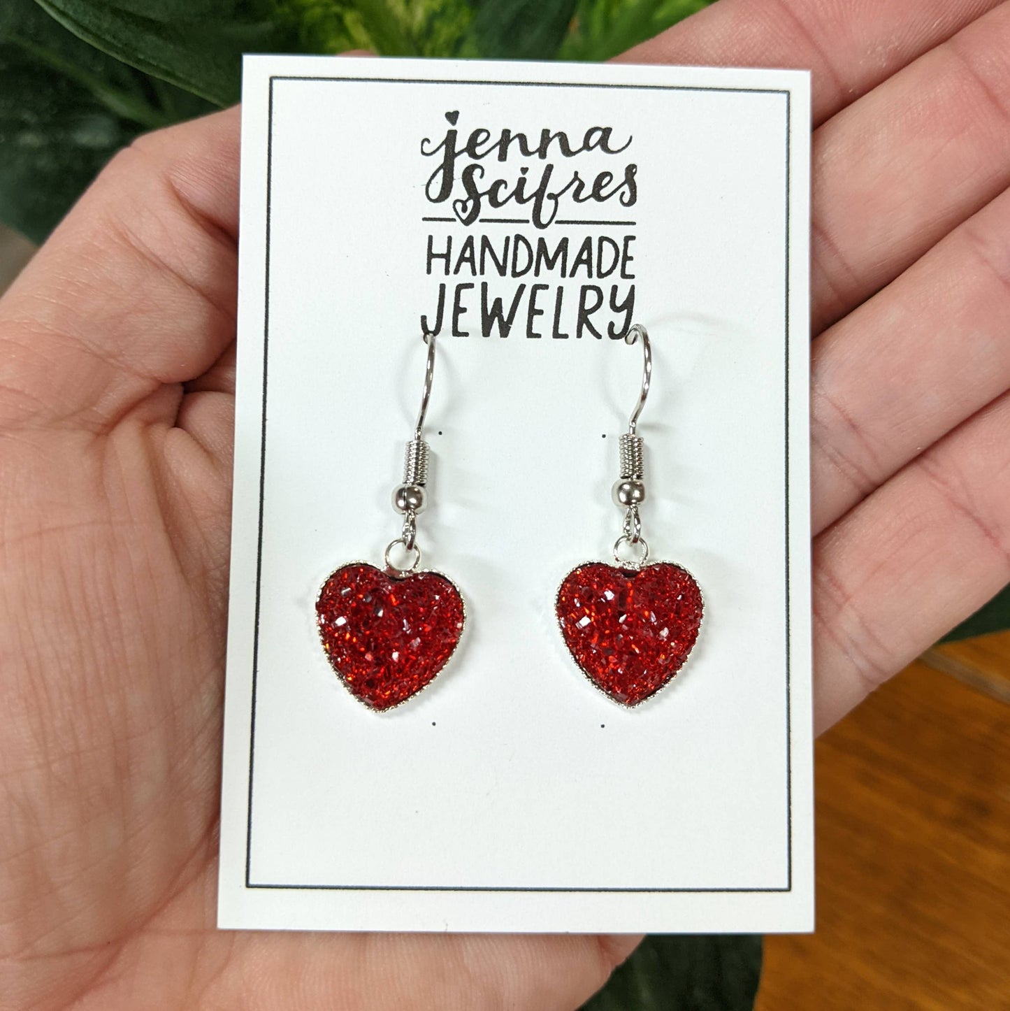 Valentine Heart Dangle Earrings