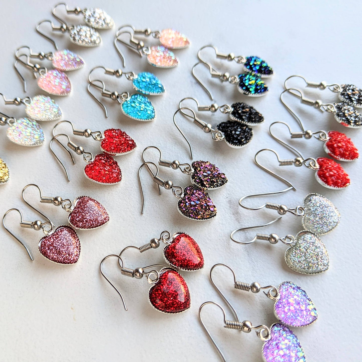 Valentine Heart Dangle Earrings