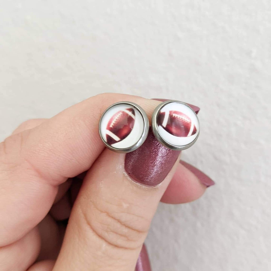 Sports Stud Earrings - Stainless Steel