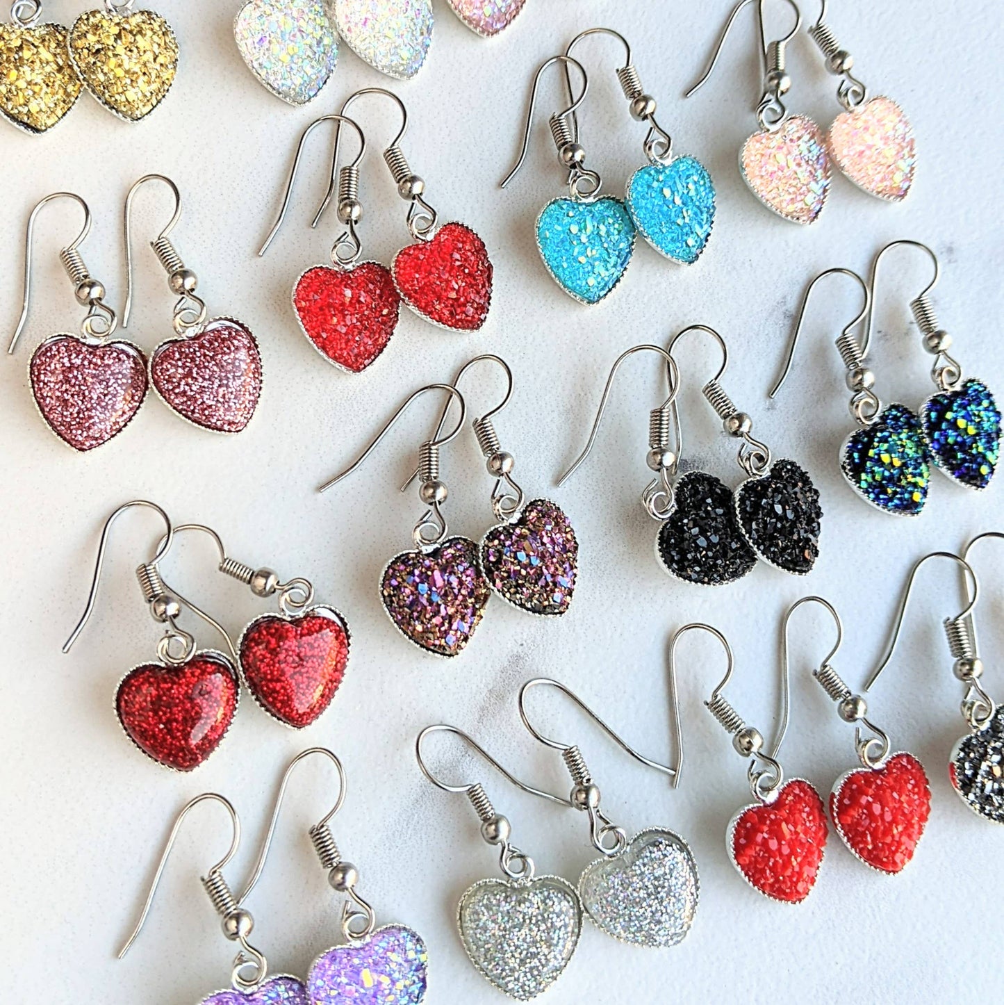 Valentine Heart Dangle Earrings