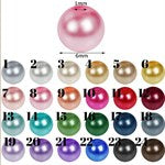 Mom Heart with Colorful Pearl Bangle Bracelet