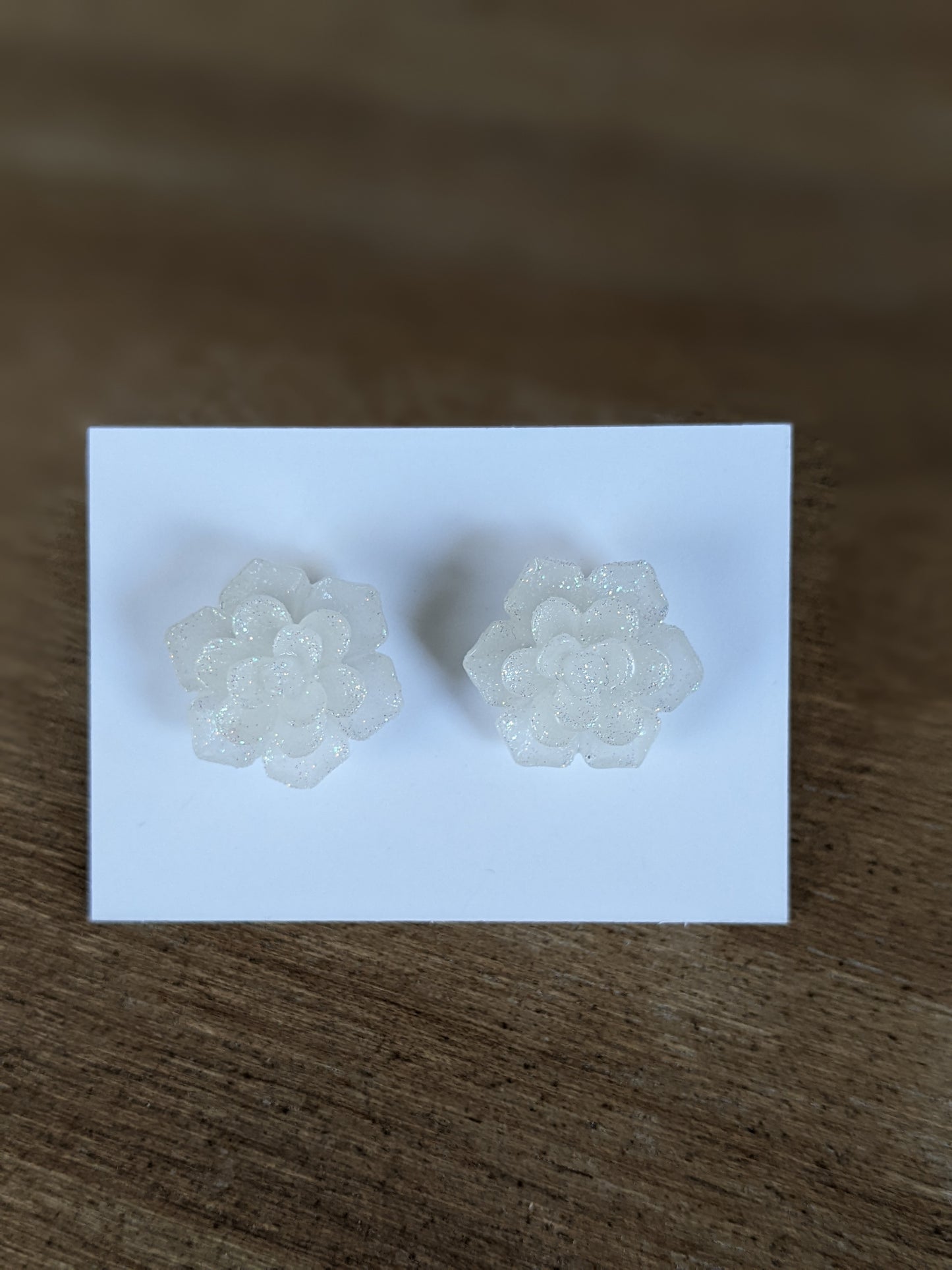 Flower and Succulent Stud Earrings