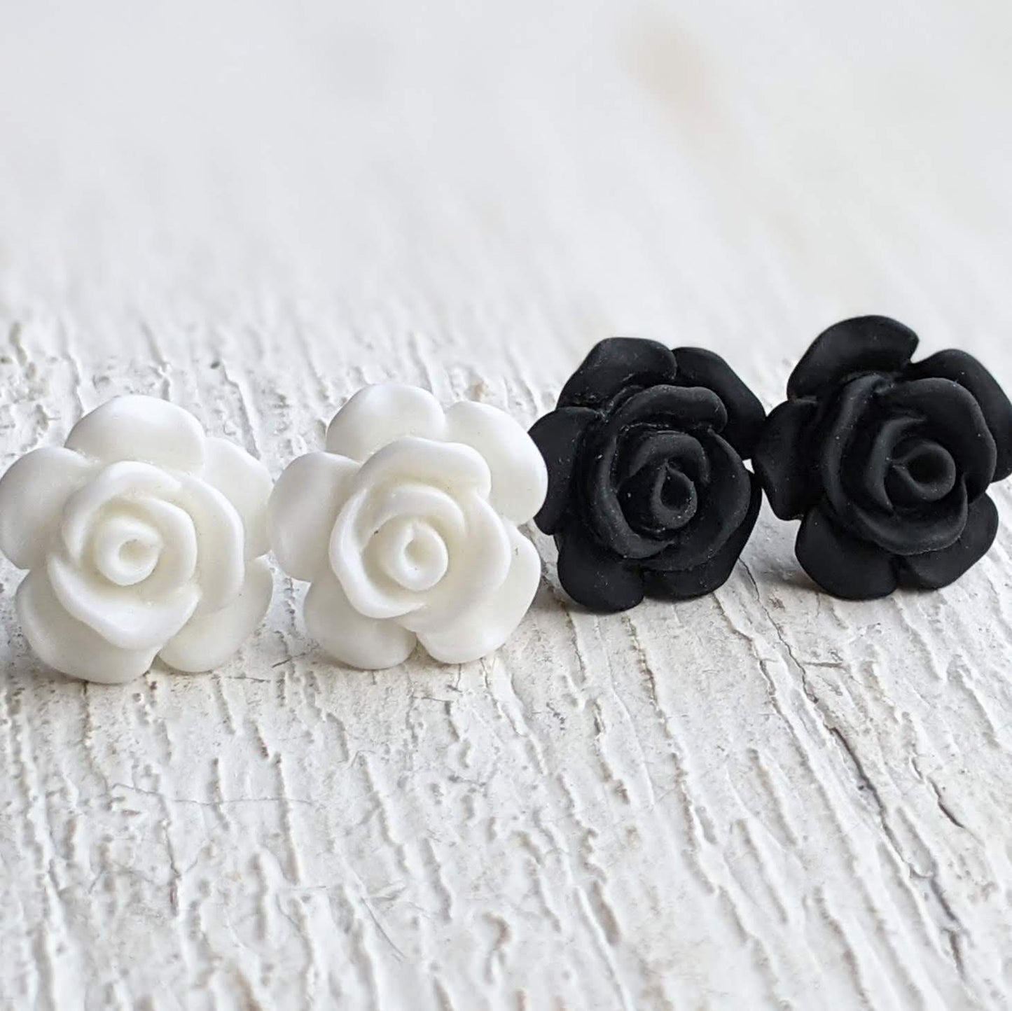 Flower and Succulent Stud Earrings