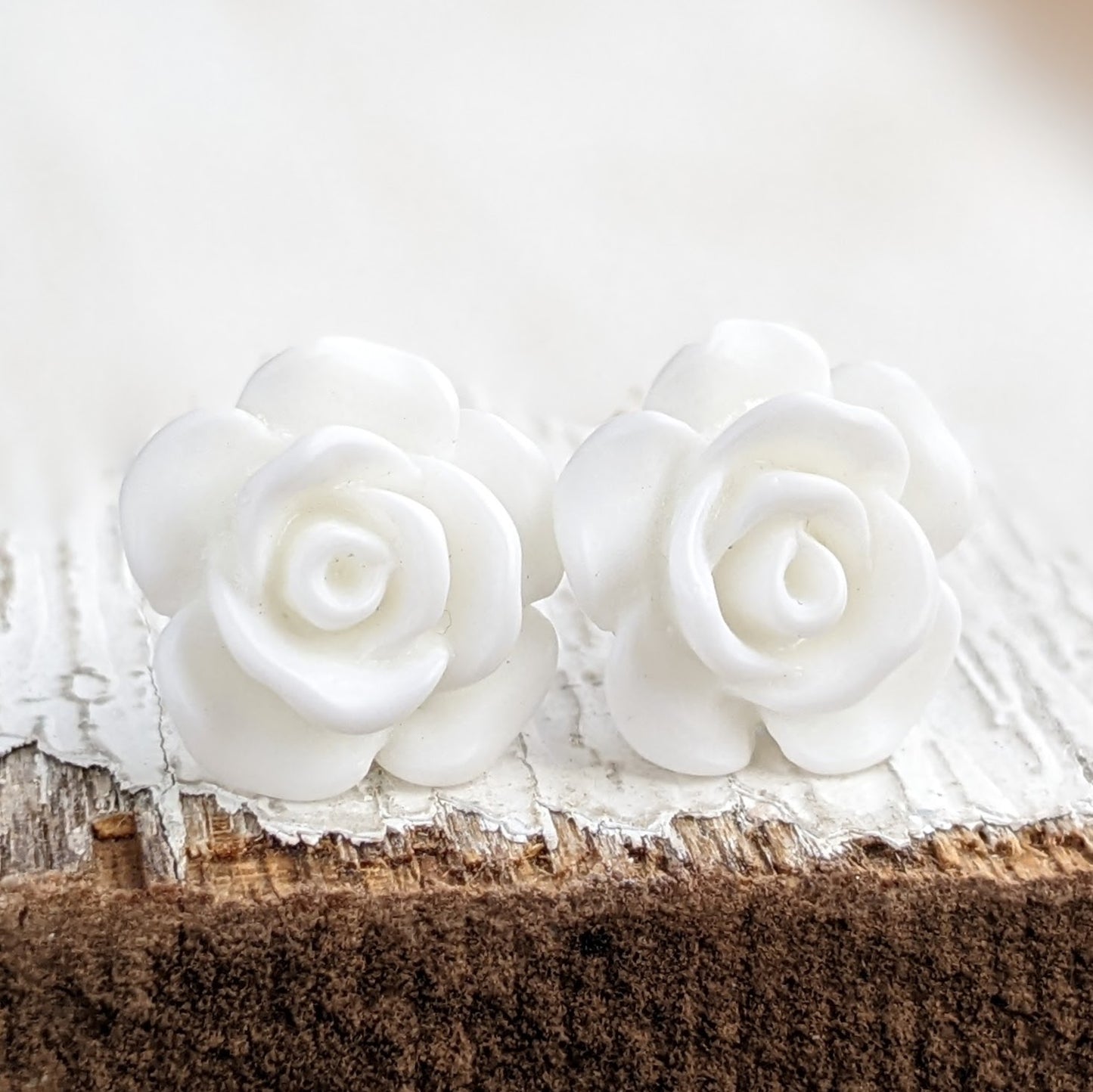 Flower and Succulent Stud Earrings