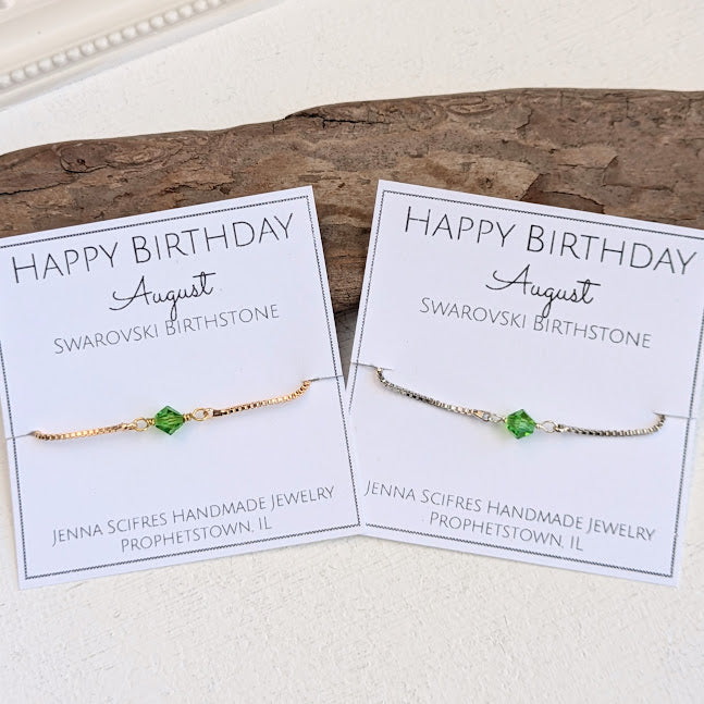 Birthstone Crystal Bracelet