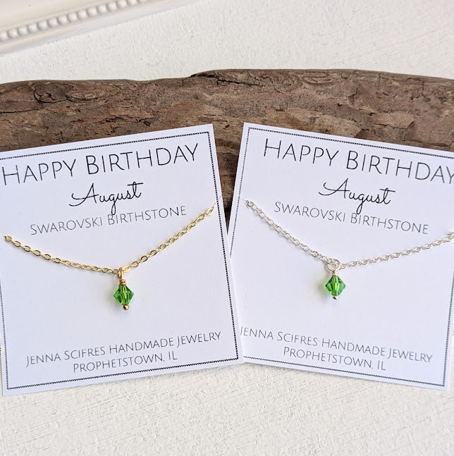 Birthstone Crystal Necklace