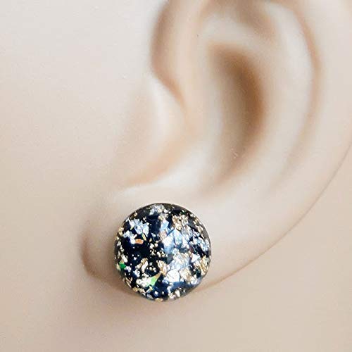 Bright Galaxy Bubble Stud Earrings - Surgical Steel