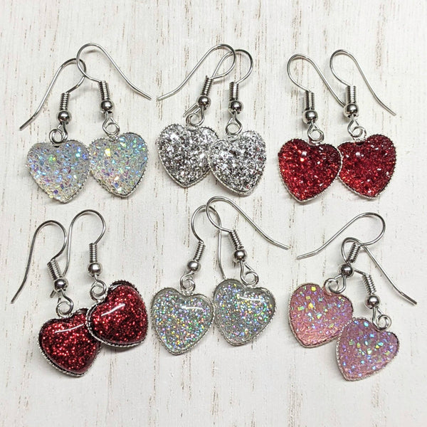 Valentine Heart Dangle Earrings