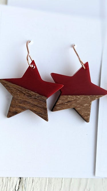 Wood Star Dangle Collection