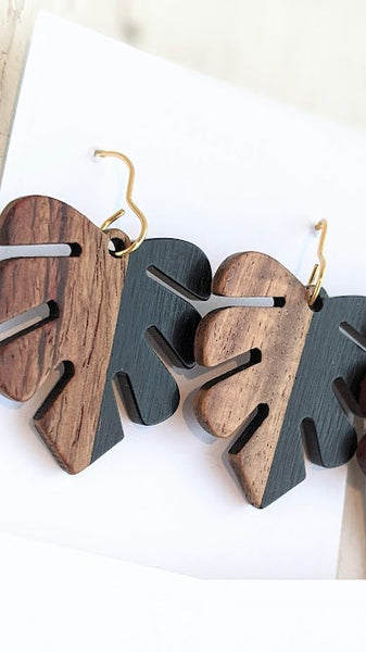 Wood Leaf Dangle Collection