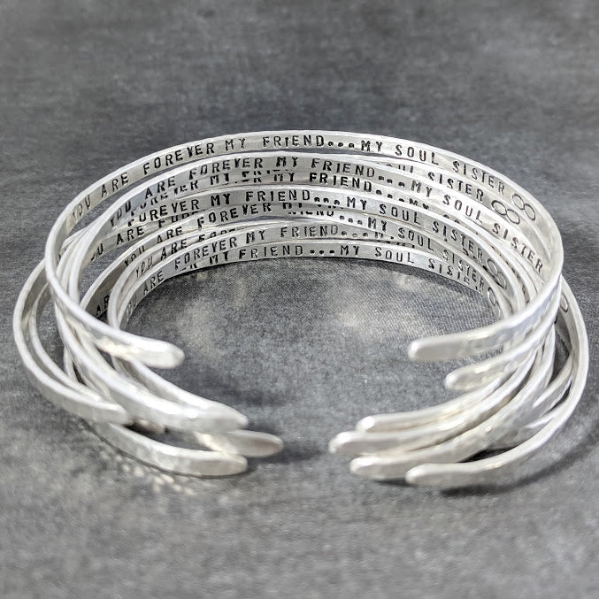 Sterling Silver Name Cuff Bracelet