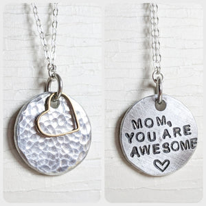 Secret Message Necklace for Mom