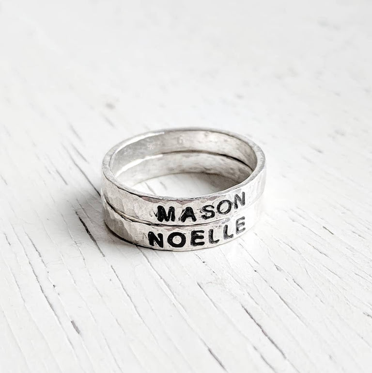 Mother's Rings - Rings for Mom with Kid's Names