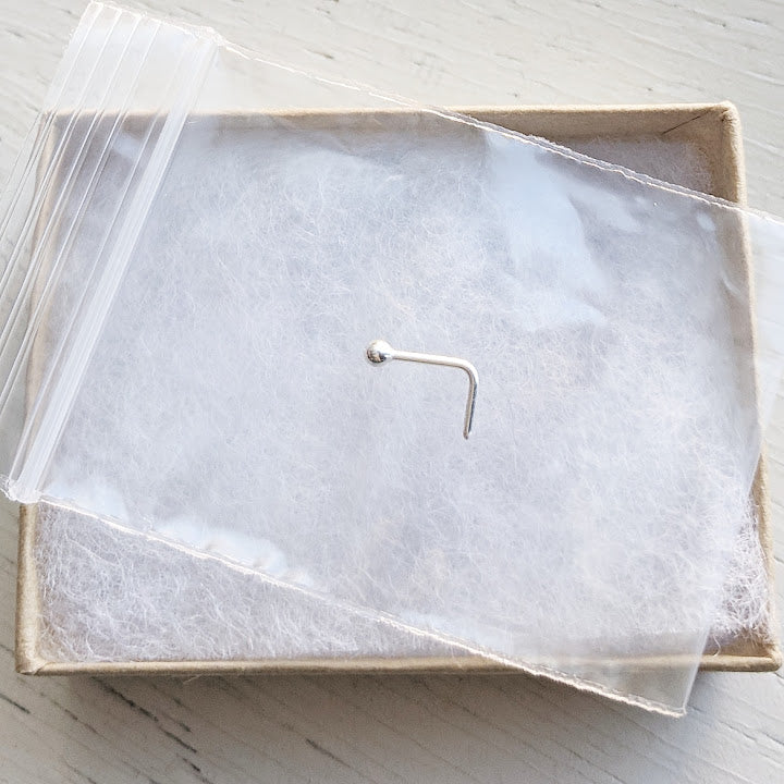 Sterling Silver Nose Ring or Nose Stud