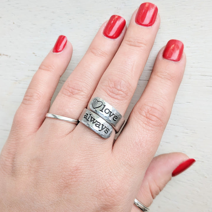 Custom Wrap Ring - Hypoallergenic Aluminum