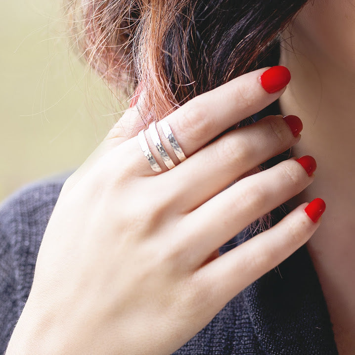 Sterling Silver Triple Spiral Ring - As Seen On TV CW's "Charmed" - Worn by actress Ellen Tamaki as Niko