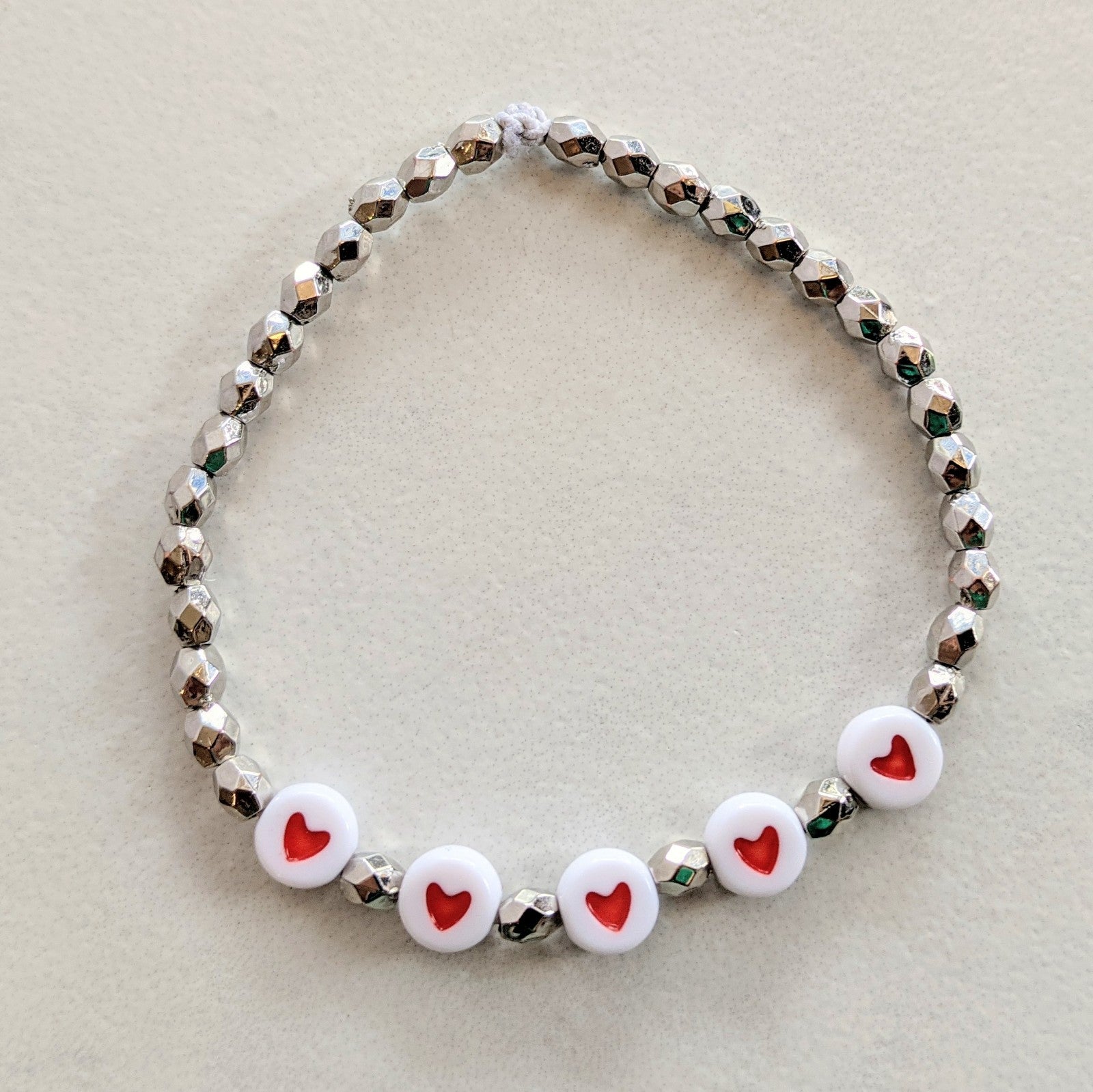 KIT - Hearts & Metallic Beads - Stretchy Bracelet Making Kit – Jenna  Scifres Handmade Jewelry
