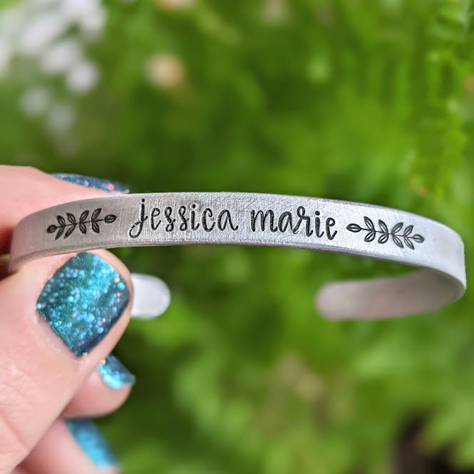 Custom Boho Name Cuff Bracelet