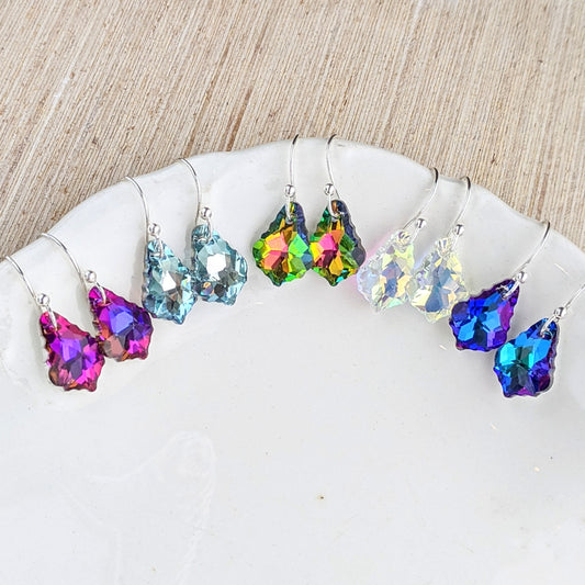 Czech Crystal Dangle Earrings