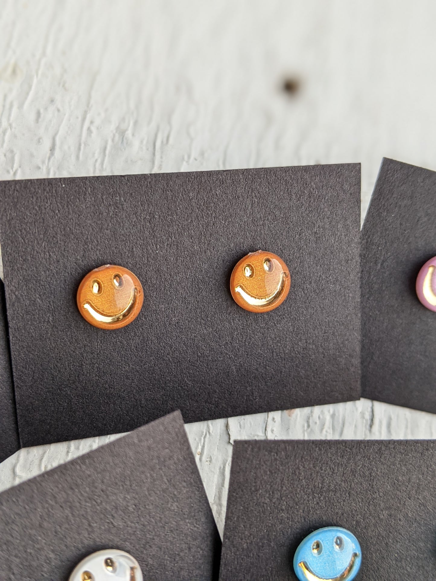 Smiley Stud Earring Collection