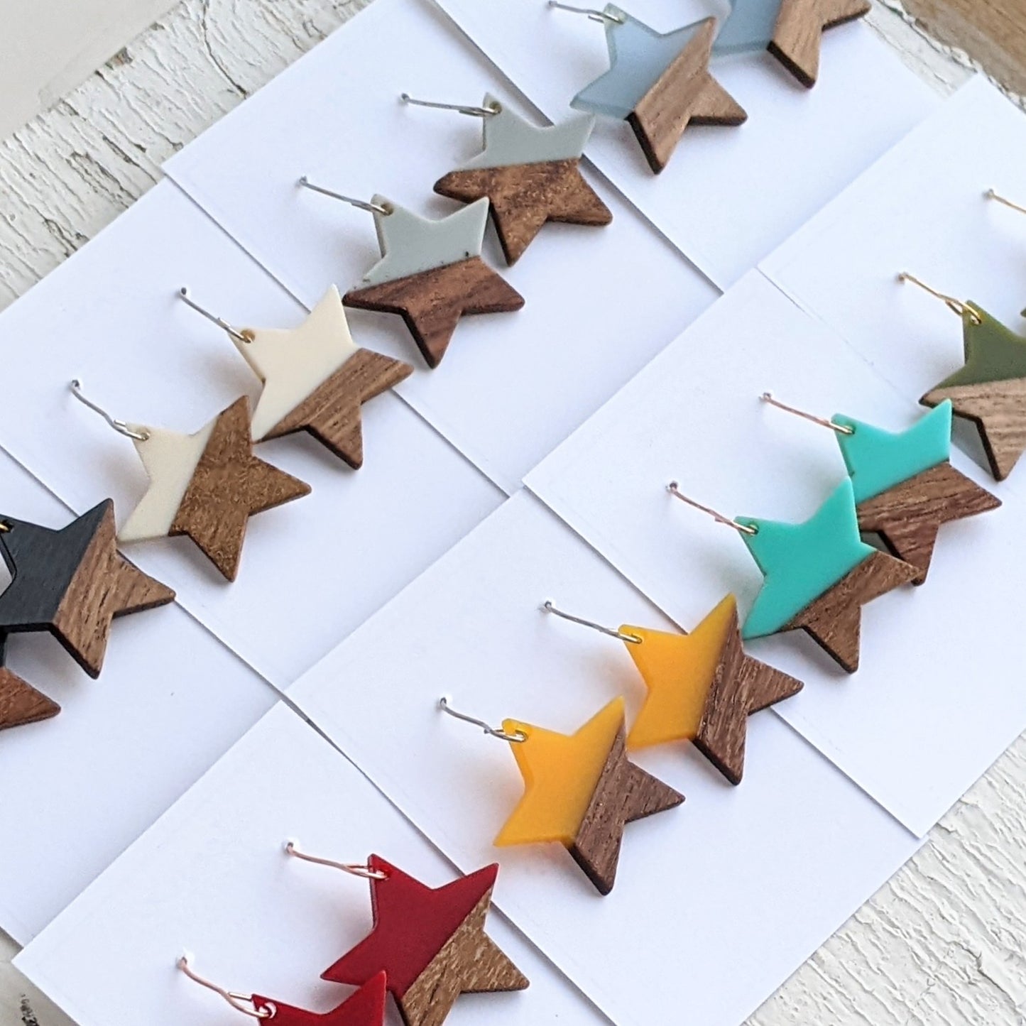 Wood Star Dangle Collection