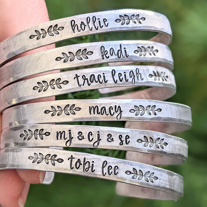 Custom Boho Name Cuff Bracelet