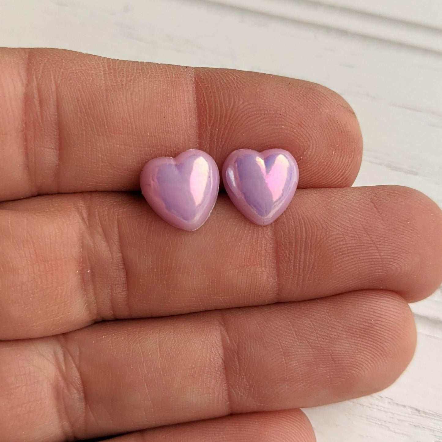 Mini Puff Heart Studs Collection