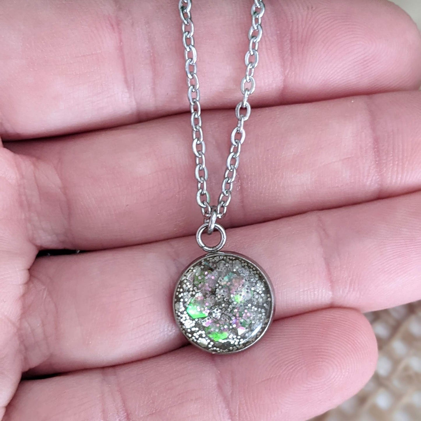 Memorial Bubble Pendant Necklace