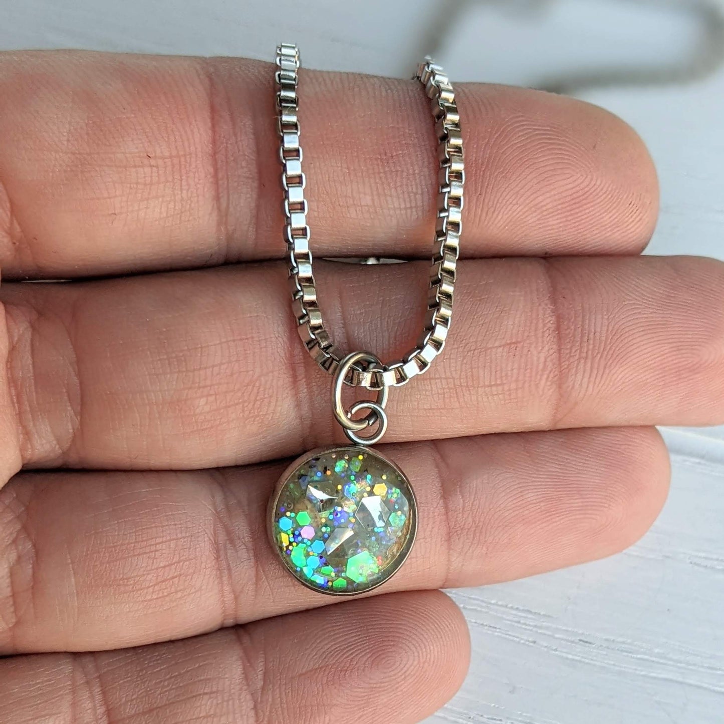 Memorial Bubble Pendant Necklace