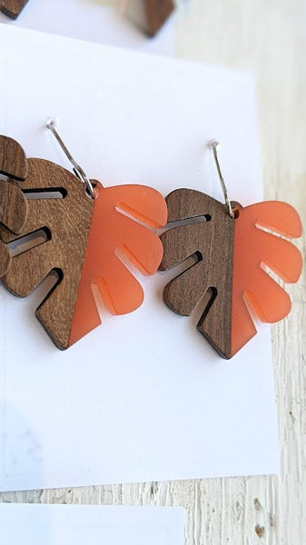 Wood Leaf Dangle Collection