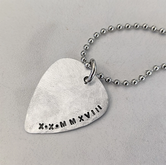 Custom Guitar Pick Necklace