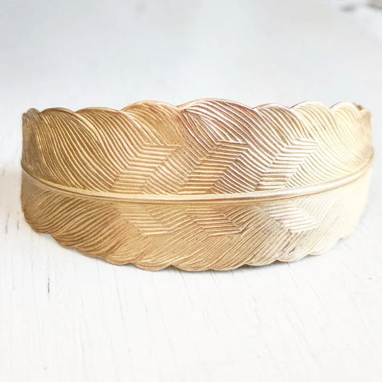 Feather Bracelet - Gold or Silver Feather