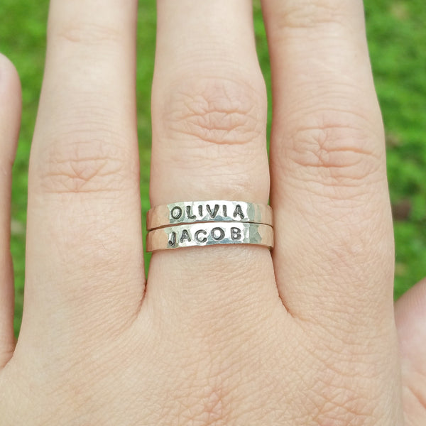 Mother's Rings - Rings for Mom with Kid's Names