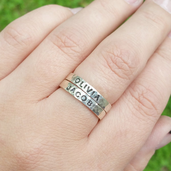 Mother's Rings - Rings for Mom with Kid's Names