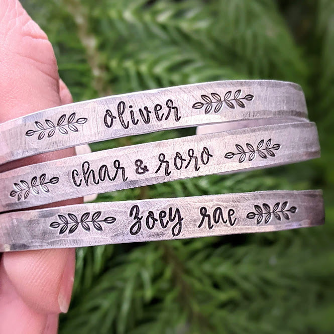 Custom Boho Name Cuff Bracelet